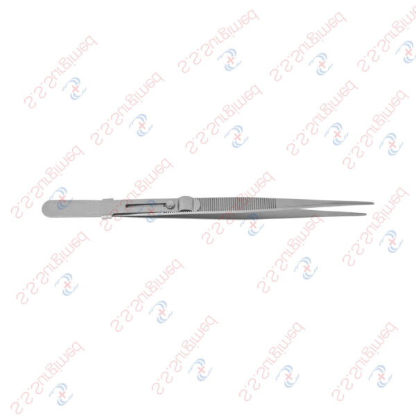 diamond locking longitudinal groove tweezers