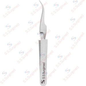 009-013-004 Fine Point Tweezers curved