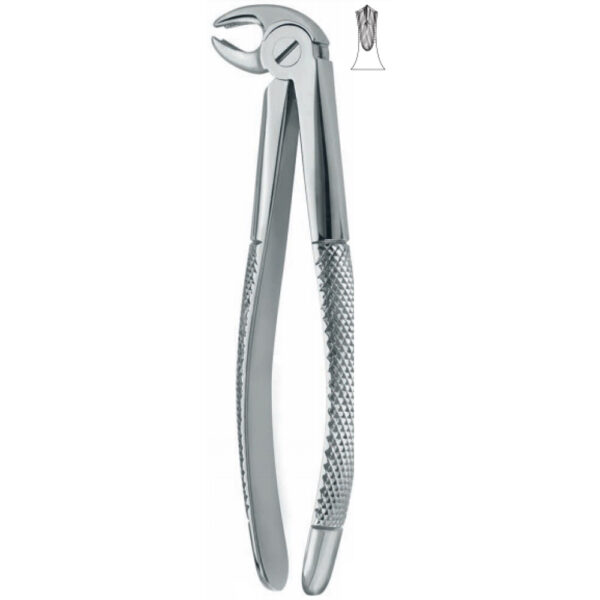 Dental extracting forceps