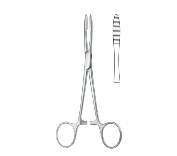 pean hemostatic forceps, short jaw