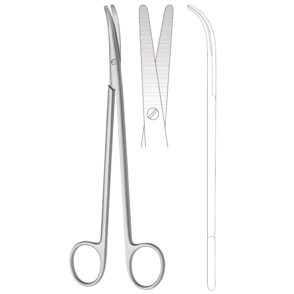 Dissecting scissor de bakey