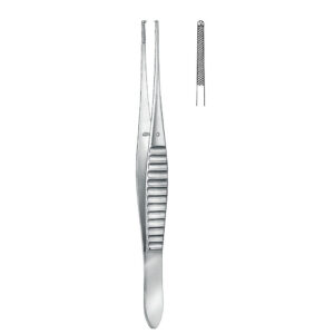 001-003-029 Dissecting Forceps, Gillies Teeth 1×2